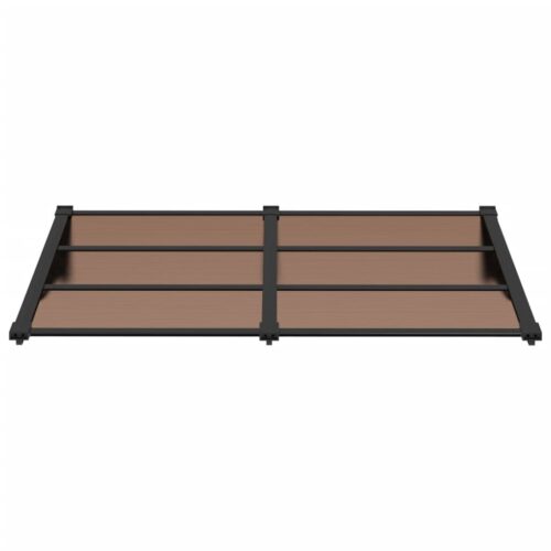 Door Canopy Black 152.5x90cm Polycarbonate - Image 3
