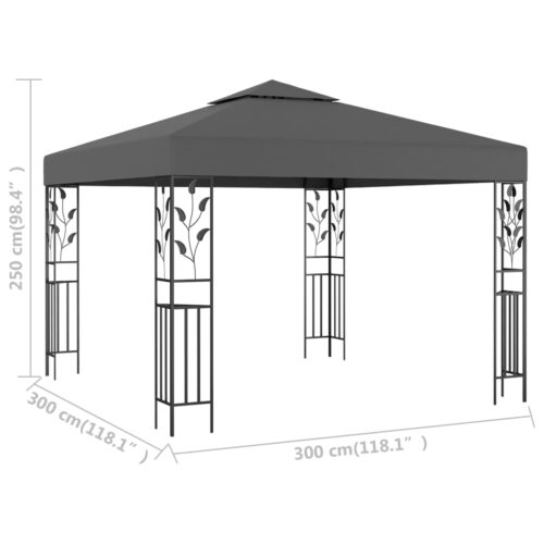 Gazebo 3x3m Anthracite - Image 5