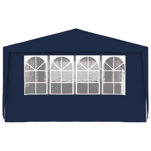 Professional Party Tent with Side Walls 4x9m Blue 90 g/m - Image 4