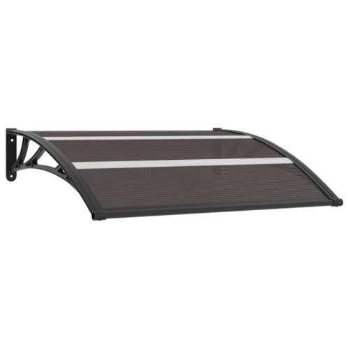 Door Canopy Black 120x75cm PC