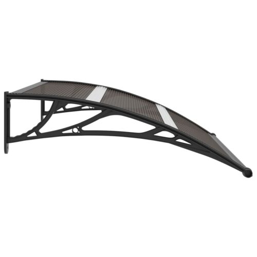 Door Canopy Black 120x75cm PC - Image 3