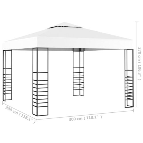 Garden Marquee 3x3m White - Image 5