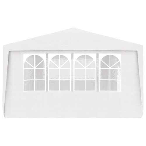 Professional Party Tent with Side Walls 4x9m White 90 g/m - Image 4
