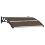 Door Canopy Black 120x100cm PC