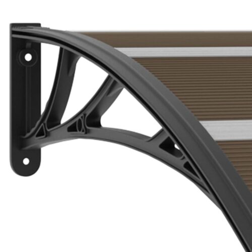Door Canopy Black 120x100cm PC - Image 4