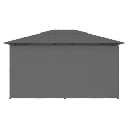 Garden Marquee with Curtains 4x3m Anthracite - Image 5