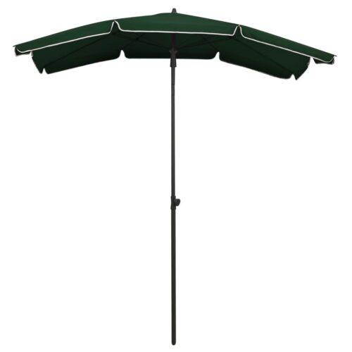 Garden Parasol with Pole 200x130cm Green - Image 2