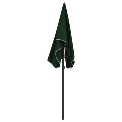 Garden Parasol with Pole 200x130cm Green - Image 3