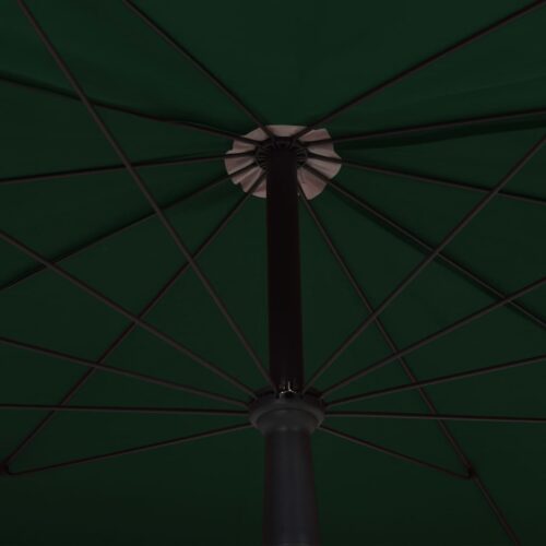 Garden Parasol with Pole 200x130cm Green - Image 5