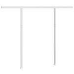 Awning Post Set White 300x245cm Iron
