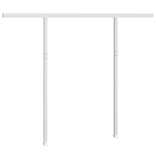 Awning Post Set White 300x245cm Iron