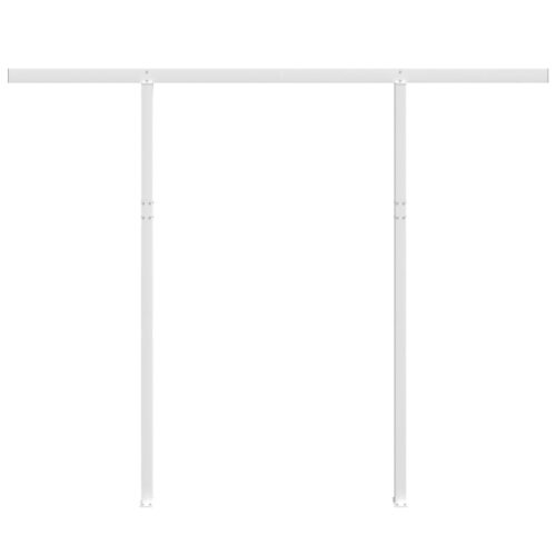 Awning Post Set White 300x245cm Iron - Image 3