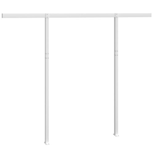 Awning Post Set White 300x245cm Iron - Image 5