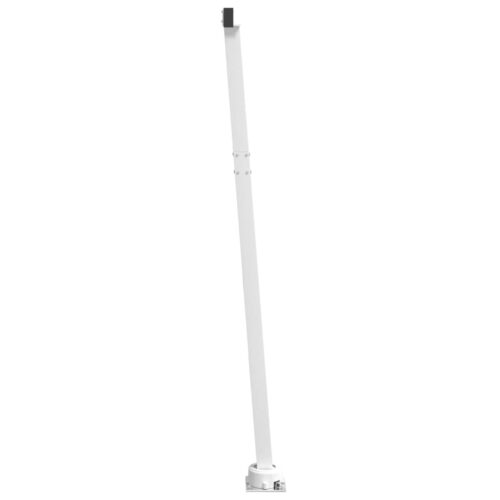 Awning Post Set White 300x245cm Iron - Image 4