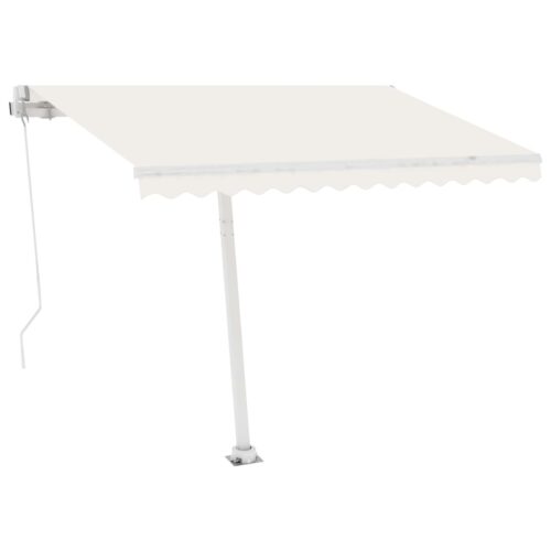 Awning Post Set White 300x245cm Iron - Image 8