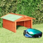 Robotic Lawn Mower Garage 72x87x50cm Solid Firwood