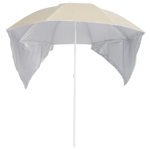 Beach Parasol with Side Walls Sand 215cm - Image 2