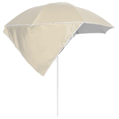 Beach Parasol with Side Walls Sand 215cm - Image 3