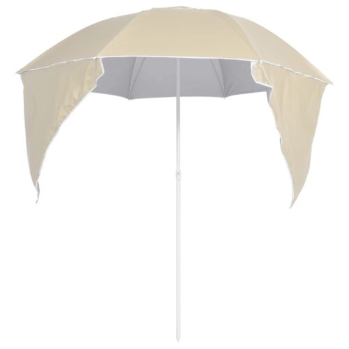 Beach Parasol with Side Walls Sand 215cm - Image 4