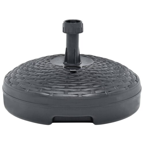 Umbrella Base Sand/Water Filled 20 L Anthracite Plastic Rattan - Image 2
