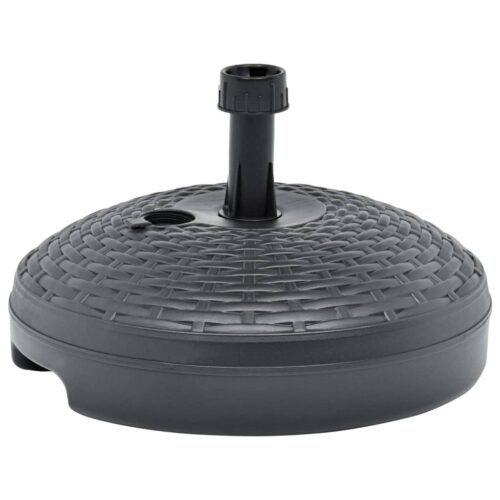 Umbrella Base Sand/Water Filled 20 L Anthracite Plastic Rattan - Image 3