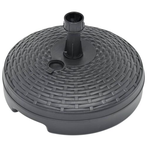 Umbrella Base Sand/Water Filled 20 L Anthracite Plastic Rattan - Image 4
