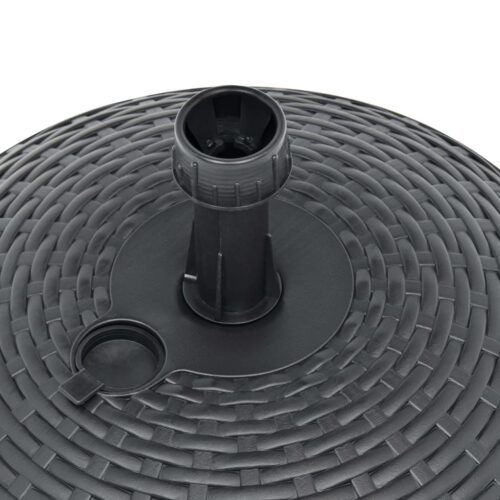 Umbrella Base Sand/Water Filled 20 L Anthracite Plastic Rattan - Image 5