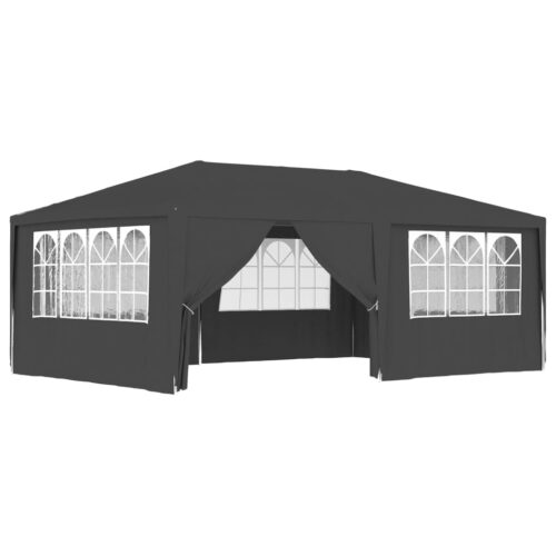 Professional Party Tent with Side Walls 4x6m Anthracite 90 g/m - Image 2