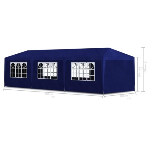 Party Tent 3x9m Blue - Image 6