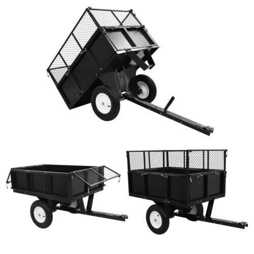 Tipping Trailer for Lawn Mower 300 kg Load - Image 7