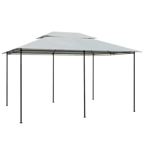 Garden Marquee with Curtains 4x3m White - Image 2