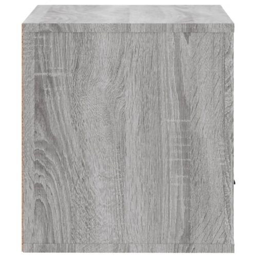 Wall-Mount Shoe Cabinet Grey Sonoma 70x35x38cm Solid Wood Pine - Image 6