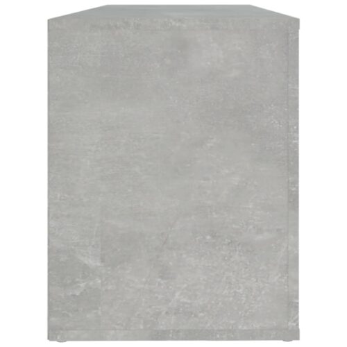 Shoe Cabinet Concrete Grey 100x35x45cm Engineered Wood - Image 6