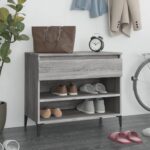 Shoe Cabinet Grey Sonoma 70x36x60cm Engineered Wood