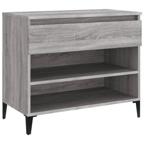 Shoe Cabinet Grey Sonoma 70x36x60cm Engineered Wood - Image 2