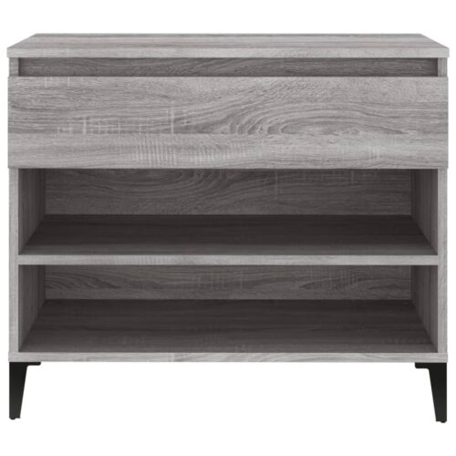Shoe Cabinet Grey Sonoma 70x36x60cm Engineered Wood - Image 7