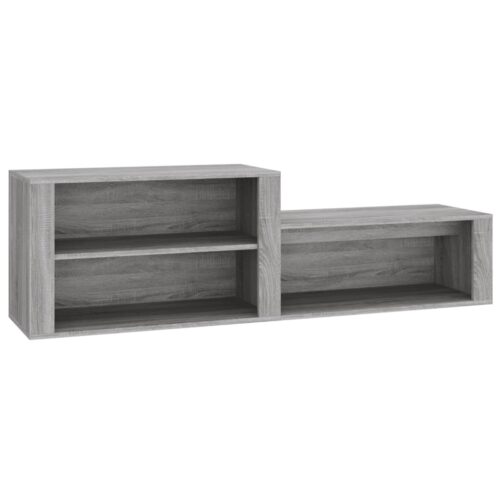 Shoe Cabinet Grey Sonoma 150x35x45cm Engineered Wood - Image 2