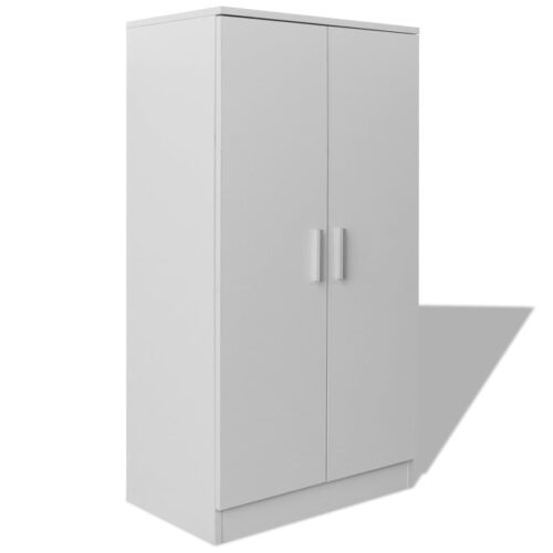 Shoe Cabinet 7 Shelves White - Image 3