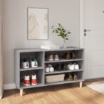 Shoe Cabinet Grey Sonoma 102x36x60cm Engineered Wood