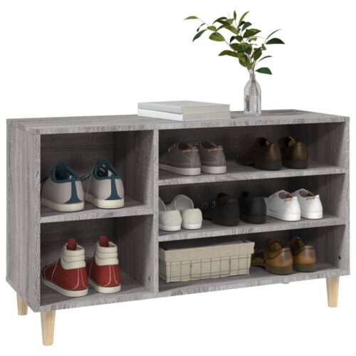 Shoe Cabinet Grey Sonoma 102x36x60cm Engineered Wood - Image 4