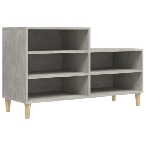 Shoe Cabinet Concrete Grey 102x36x60cm Engineered Wood