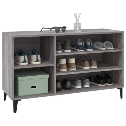 Shoe Cabinet Grey Sonoma 102x36x60cm Engineered Wood - Image 4