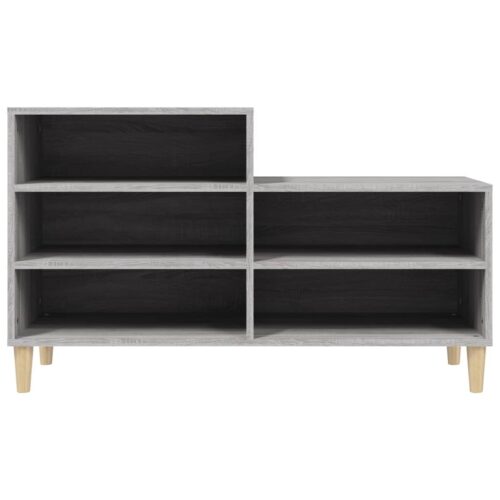 Shoe Cabinet Grey Sonoma 102x36x60cm Engineered Wood - Image 5