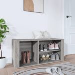 Shoe Cabinet Grey Sonoma 100x35x45cm Engineered Wood