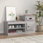 Shoe Cabinet Grey Sonoma 100x42x60cm Engineered Wood