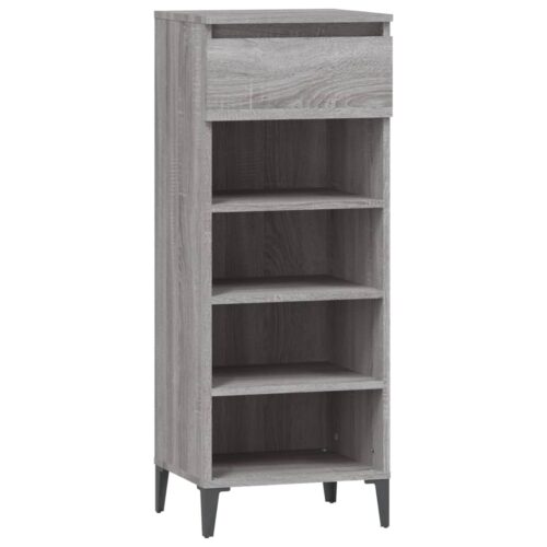 Shoe Rack Grey Sonoma 40x36x105cm Engineered Wood - Image 2