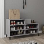 Shoe Cabinet Grey Sonoma 102x36x60cm Engineered Wood