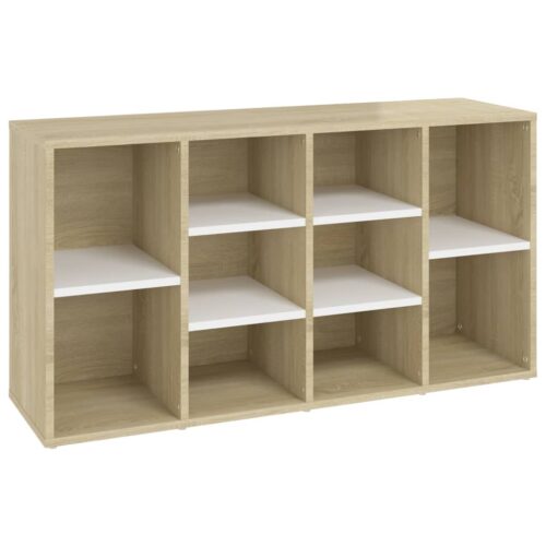 Shoe Bench White Sonoma Oak 103x30x54.5cm Engineered Wood - Image 2