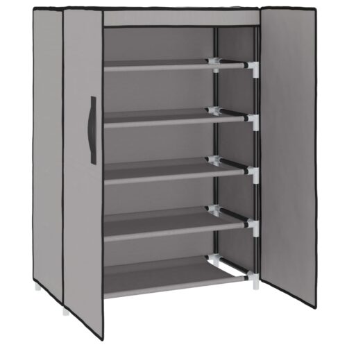 Shoe Cabinet Grey 60x28x90cm Fabric - Image 5