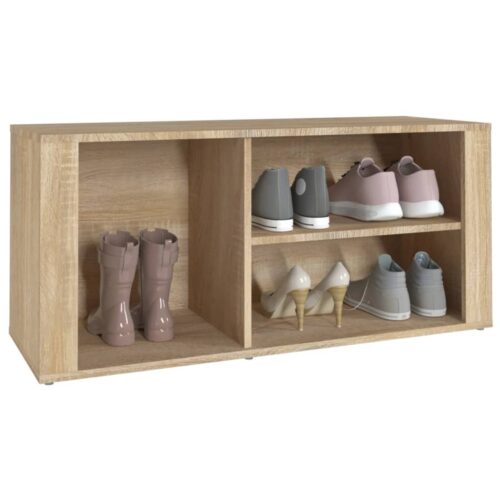 Shoe Cabinet Sonoma Oak 100x35x45cm Engineered Wood - Image 4